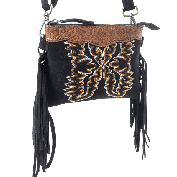 Desert Wing Crossbody Bag In Black