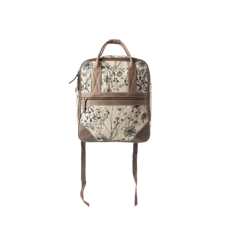 Grasslands Meadow Backpack In Green and Off White