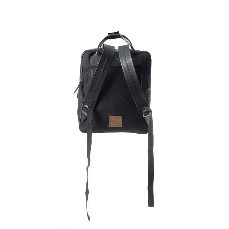 Grasslands Meadow Backpack In Black and White