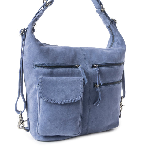 Smoky Trailhead Shoulder Bag In Blue - Myra USA