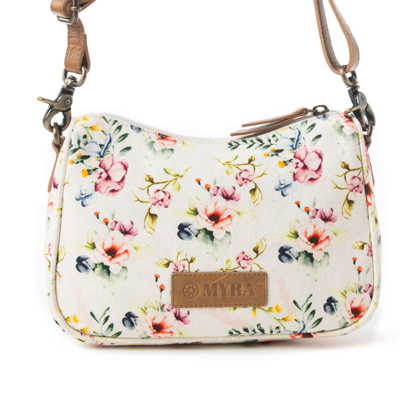 Cottage Rose Crossbody Bag In Off White