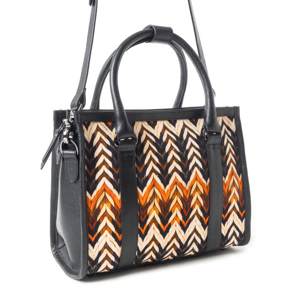 Nuevas Vistas Crossbody Bag In Black And Orange