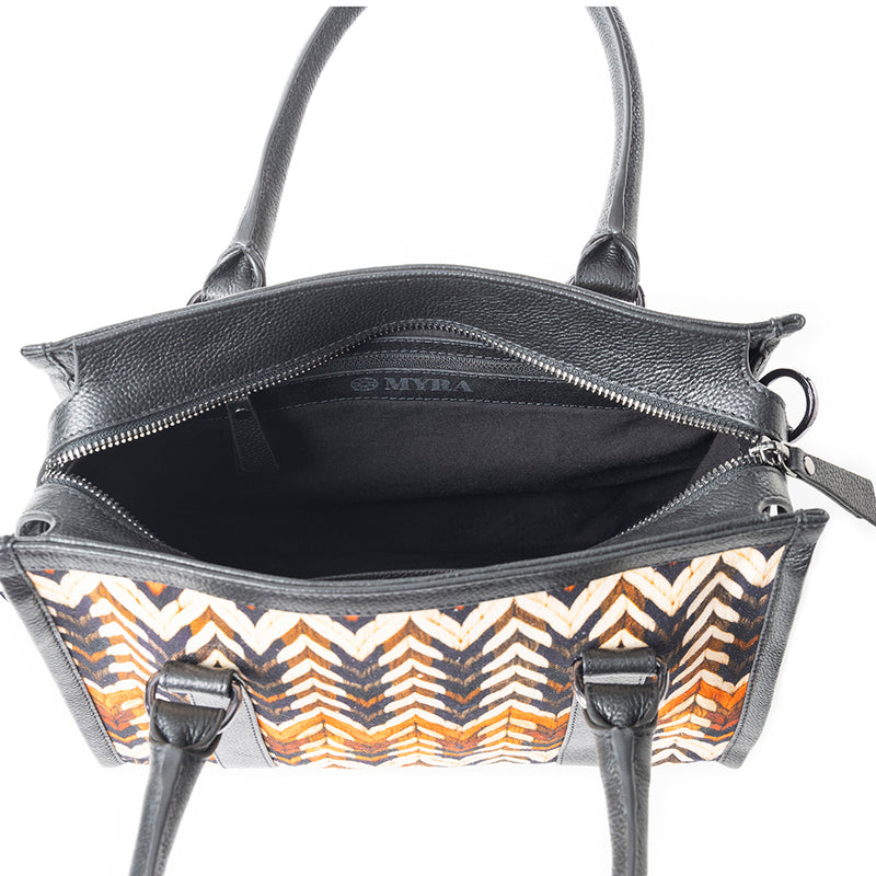 Nuevas Vistas Crossbody Bag In Black And Orange