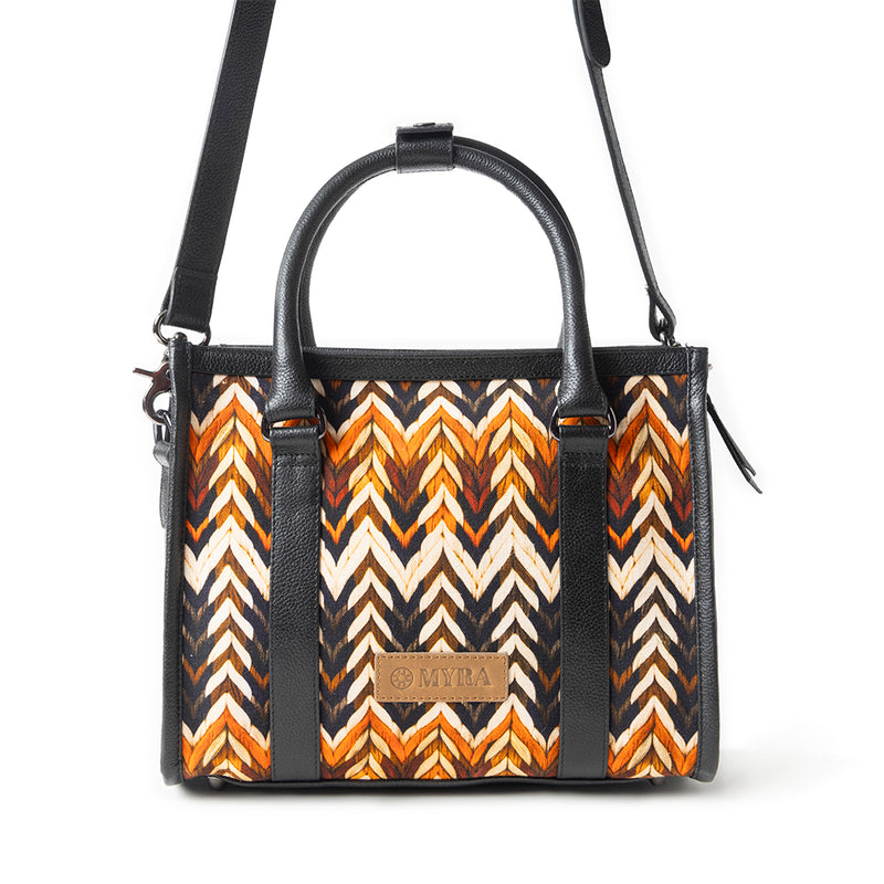 Nuevas Vistas Crossbody Bag In Black And Orange