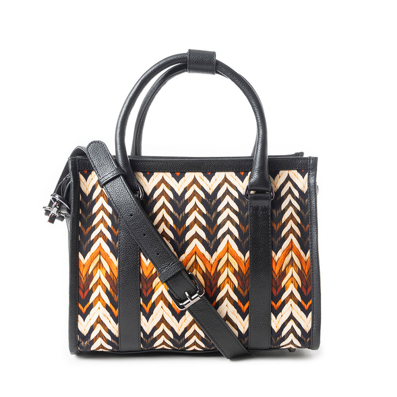 Nuevas Vistas Crossbody Bag In Black And Orange