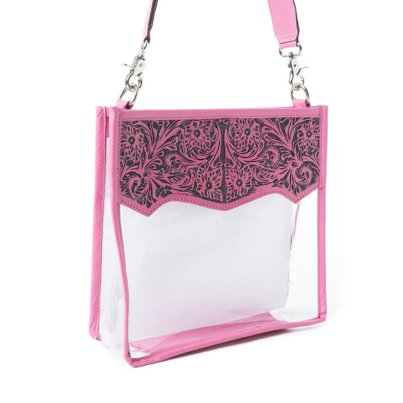 Pearlton Prairie Clear Bag In Pink