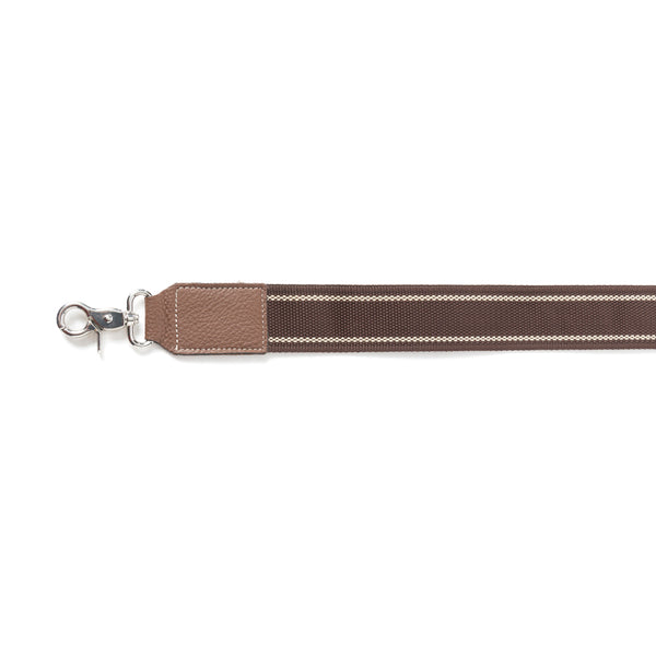 Millingston Canvas Accessory Strap In Dark Brown - Myra USA