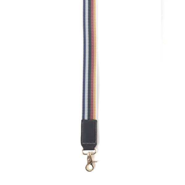 Millingston Canvas Accessory Strap In Blue and Red - Myra USA