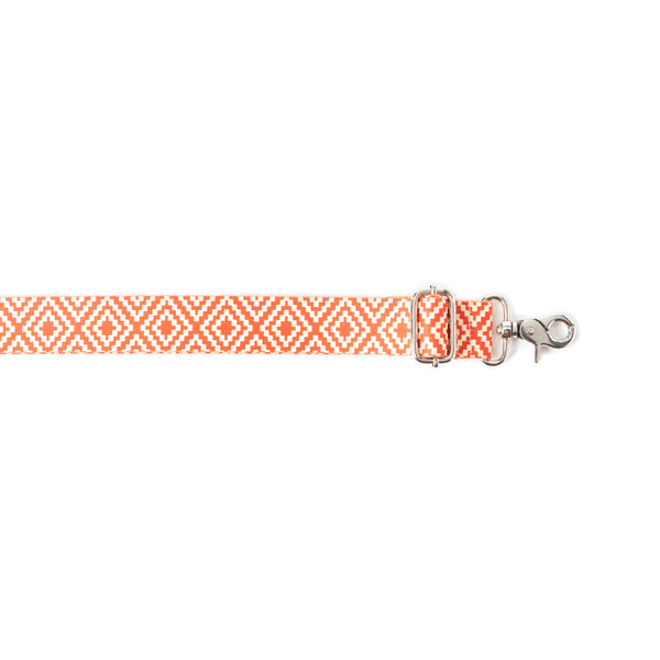 Geometric Vista Accessory Strap In Orange - Myra USA