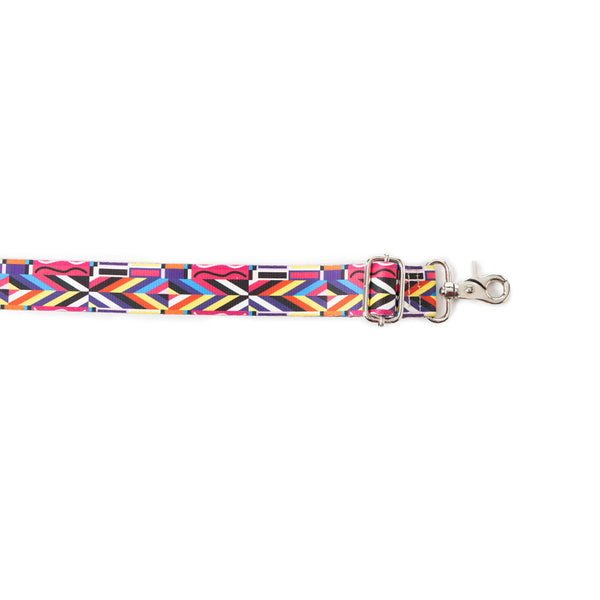 Geometric Vista Accessory Strap In Pink - Myra USA