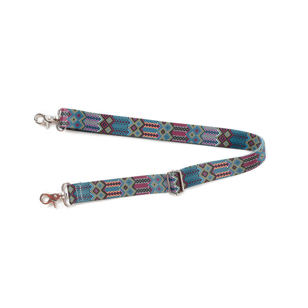 Geometric Vista Accessory Strap In Blue