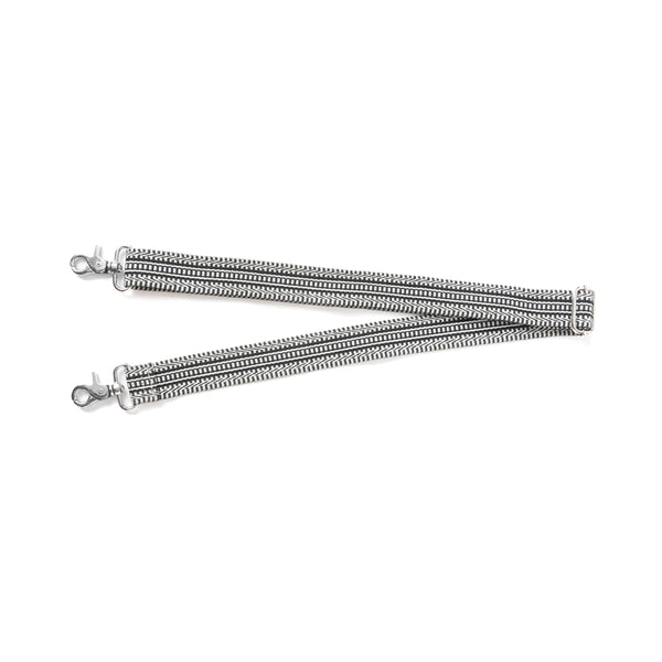 Geometric Vista Accessory Strap In Gray - Myra USA