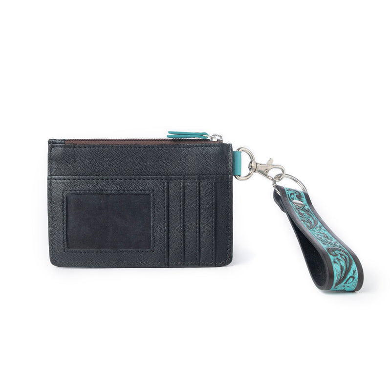 Pride of Prickly Pears Credit Card Holder In Turquoise