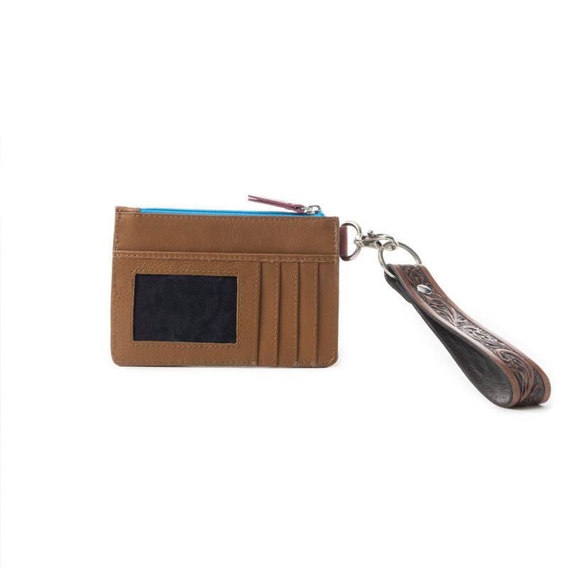 Pride of Prickly Pears Credit Card Holder In Brown and Blue