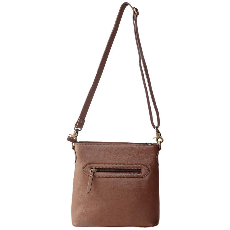 Glorious Rangelands Crossbody Bag In Brown And White