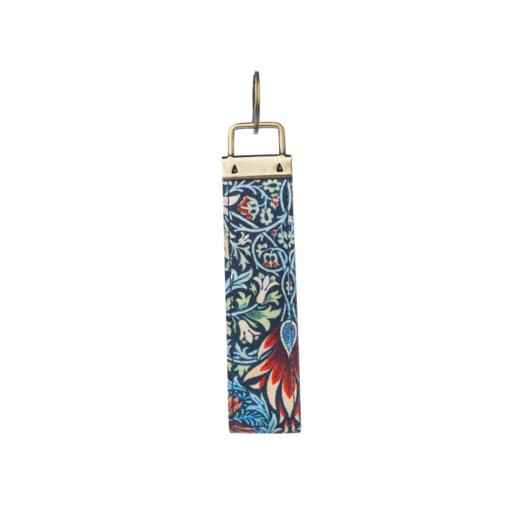 Penny's Posies Key Fob 5.5" In Sea Blue - Myra USA