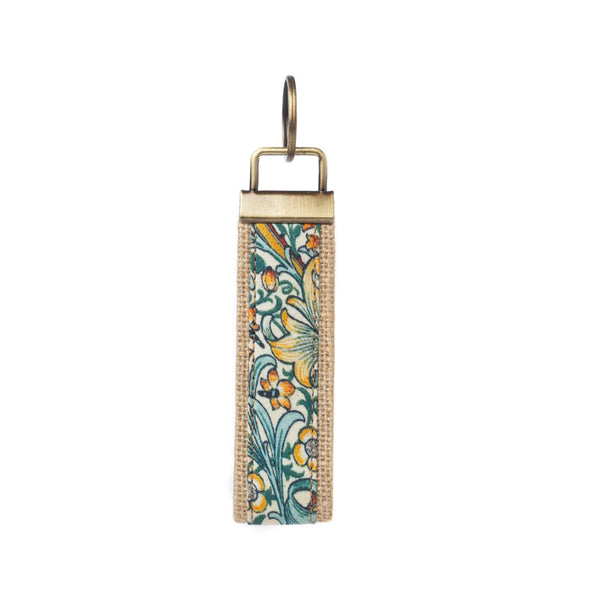 Penny's Posies Key Fob 5.25" In Turquoise