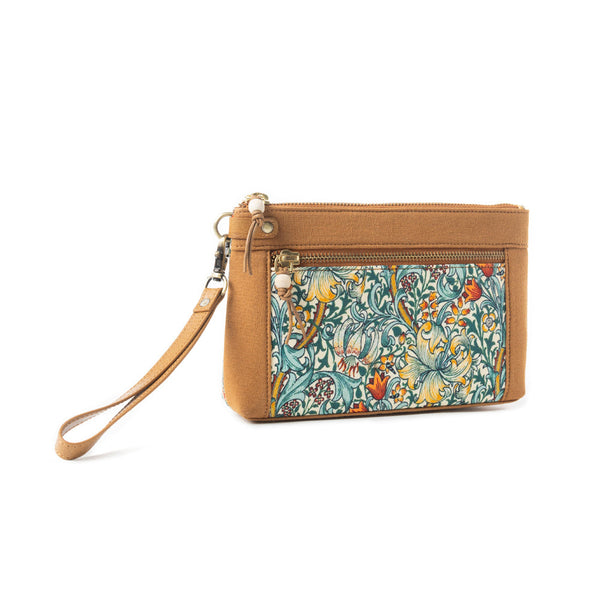 Secret Garden Clutch Bag In Camel - Myra USA