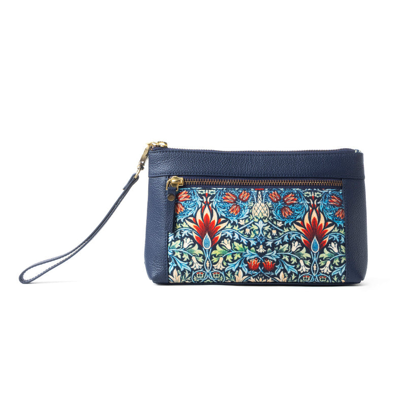 Lovely Garden Walls Clutch Bag In Blue