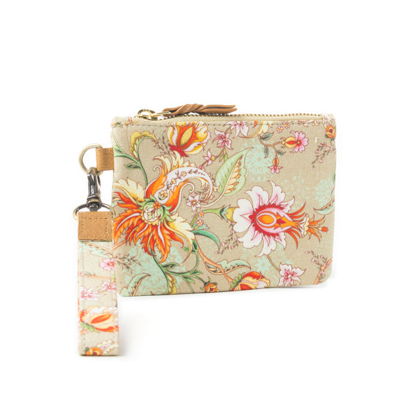 Serenity's Blooms Wallet In Beige