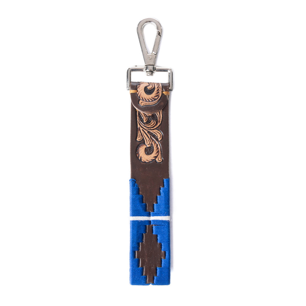 My Desert Dawn Key Fob In Blue & Brown