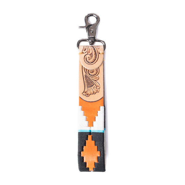 My Desert Dawn Key Fob In White & Black - Myra USA