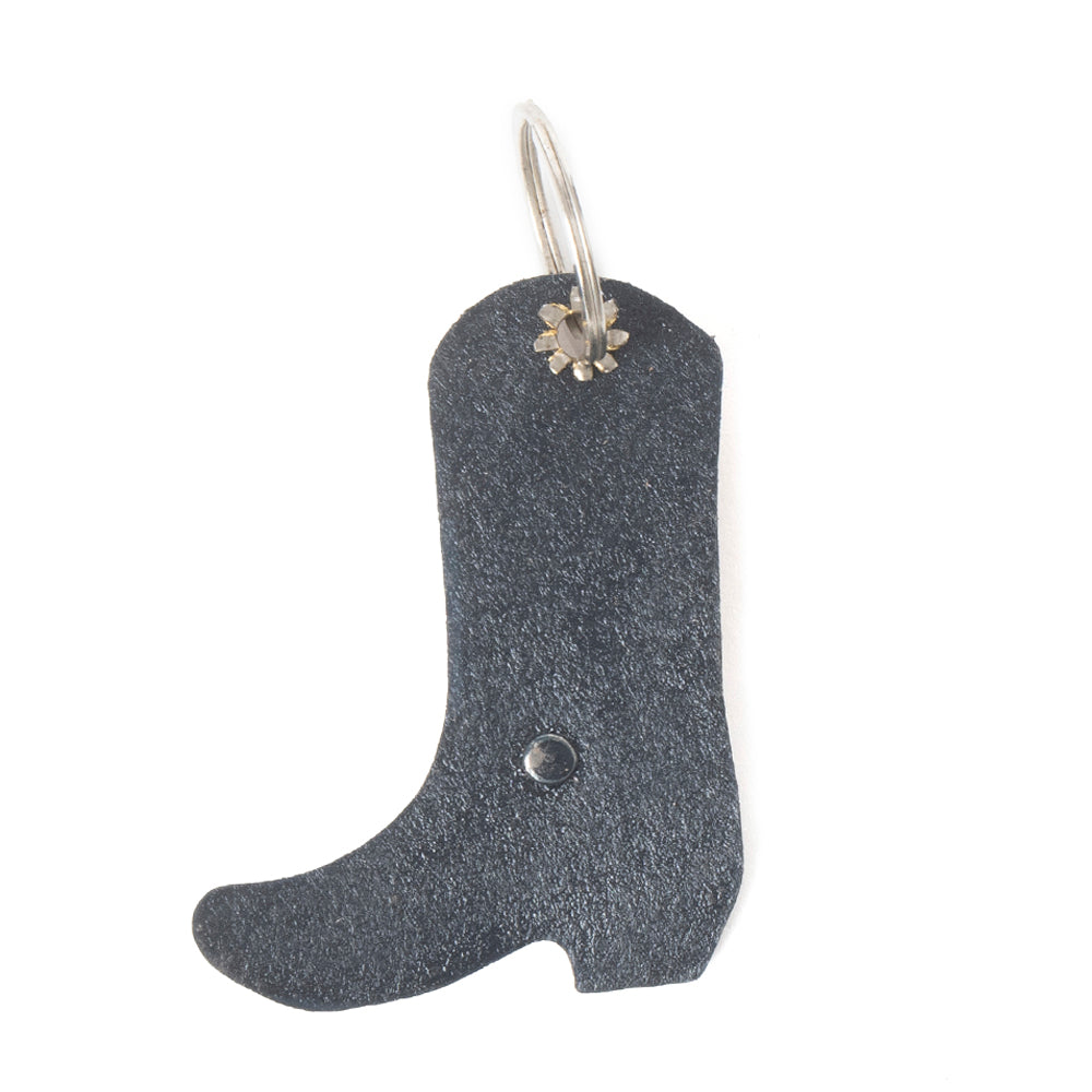 Boot Scootin’ Charm Leather Key Fob in Bronco Beige
