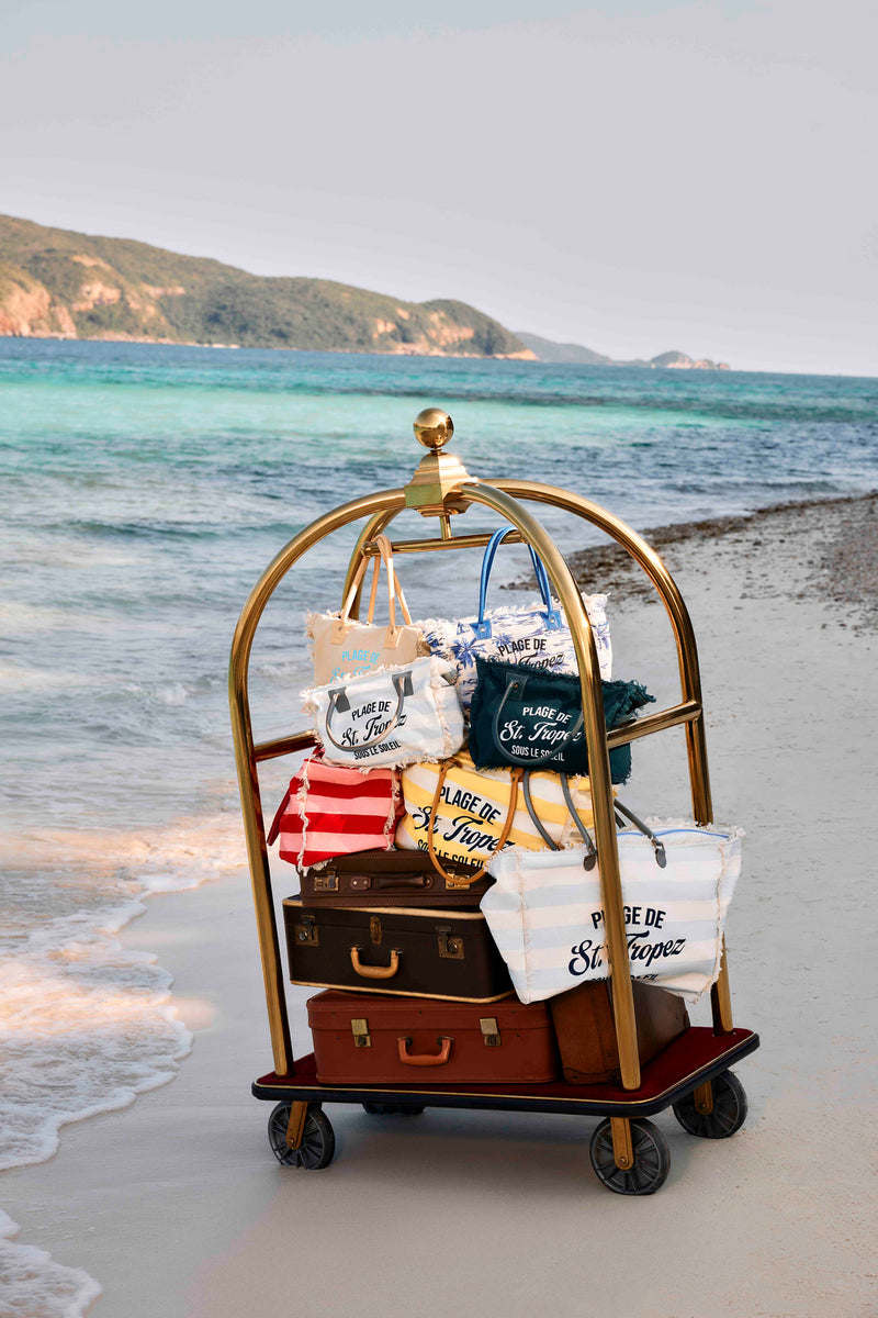Saint Tropez Tote Bag In Blue & White