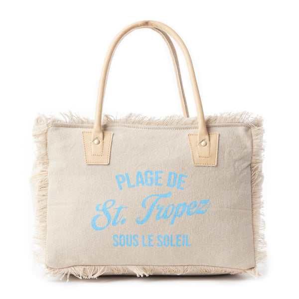 Saint Tropez Tote Bag In Sand - Myra USA