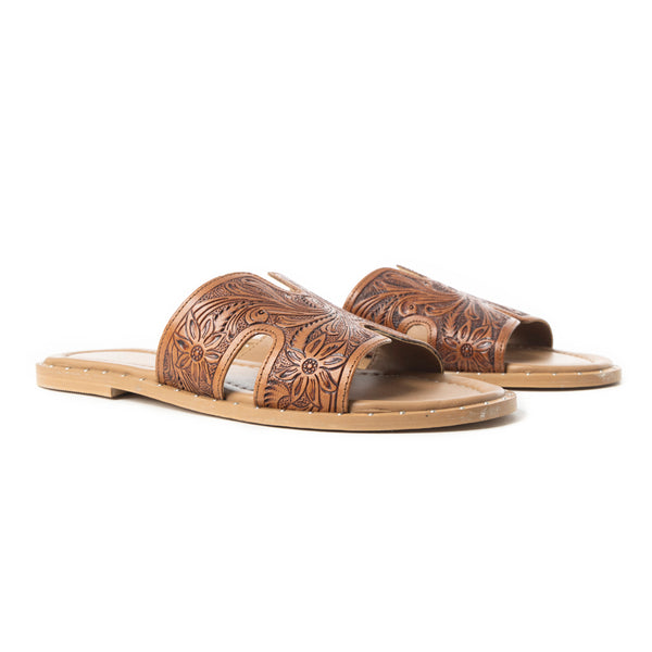 Carmina Anne Sandals In Dark Brown - Myra USA