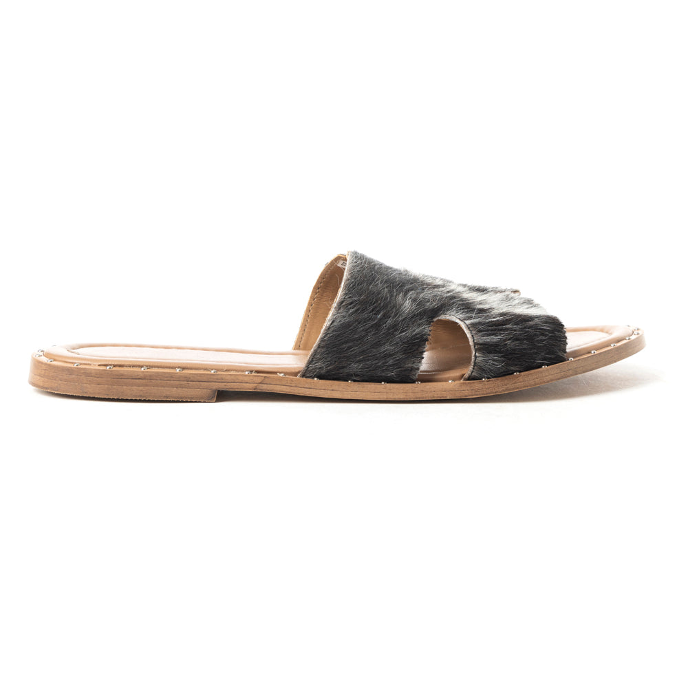 Daleena Anne Sandals In Black and White - Myra USA
