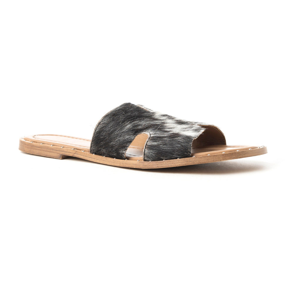 Daleena Anne Sandals In Black and White - Myra USA