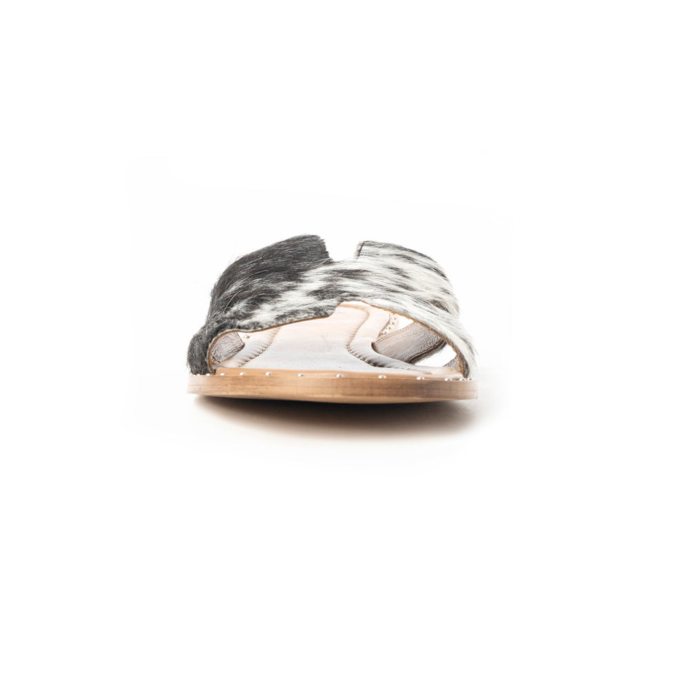Daleena Anne Sandals In Black and White - Myra USA