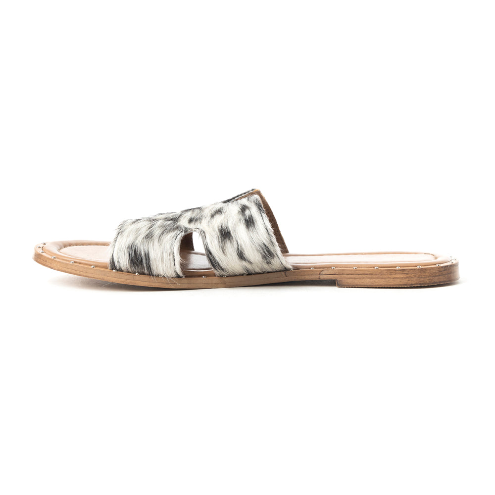 Daleena Anne Sandals In Black and White - Myra USA