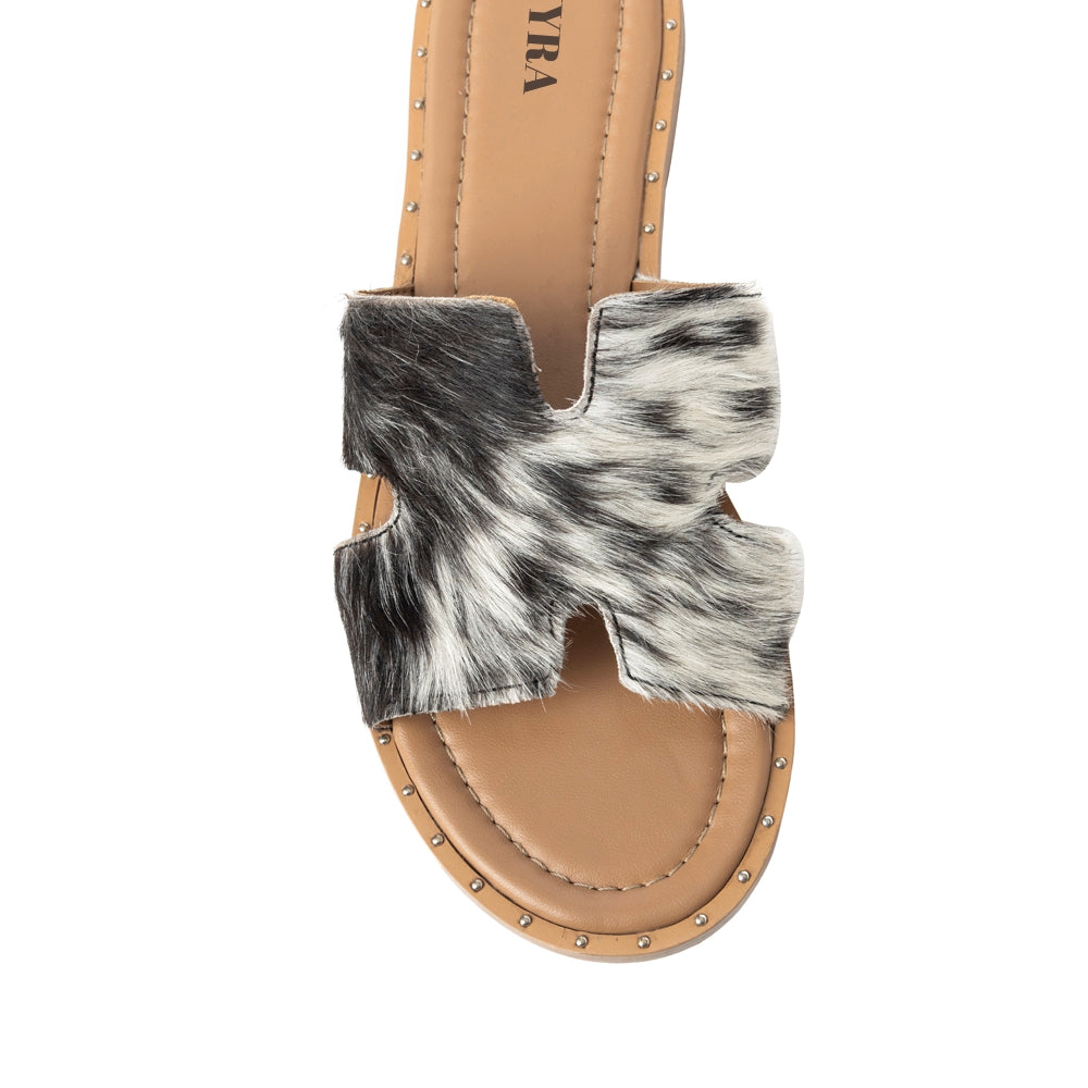Daleena Anne Sandals In Black and White - Myra USA