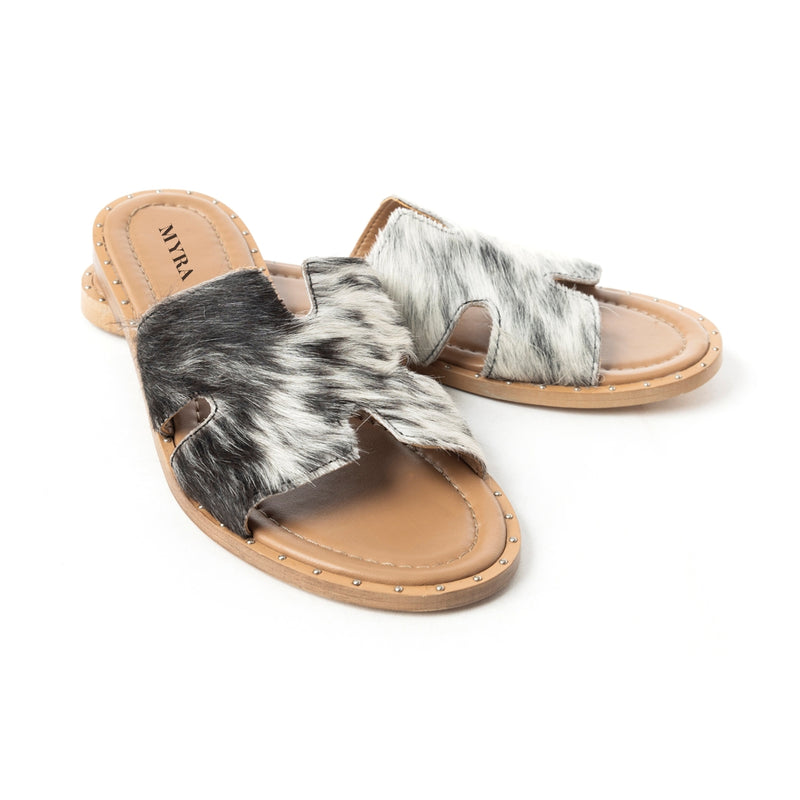 Daleena Anne Sandals In Black and White