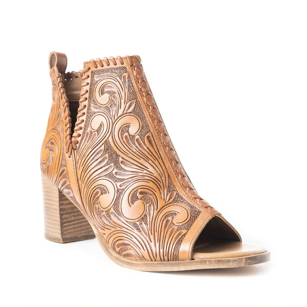 Persimmonee Heels In Dark Brown - Myra USA