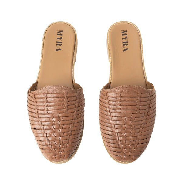 Madrigonna Sandals In Brown - Myra USA