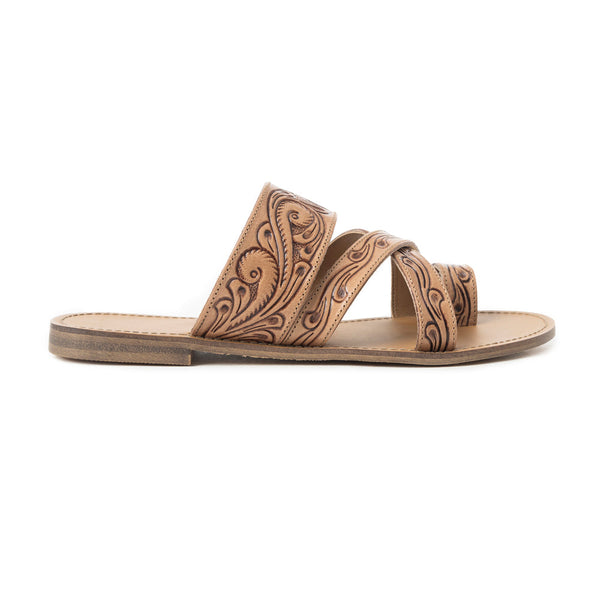 Delia Ridge Sandals In Brown - Myra USA