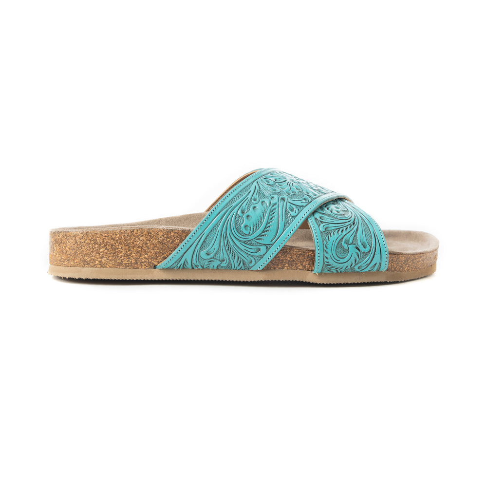 Taylor Creek Sandals In Turquoise - Myra USA