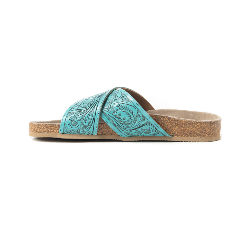 Taylor Creek Sandals In Turquoise - Myra USA