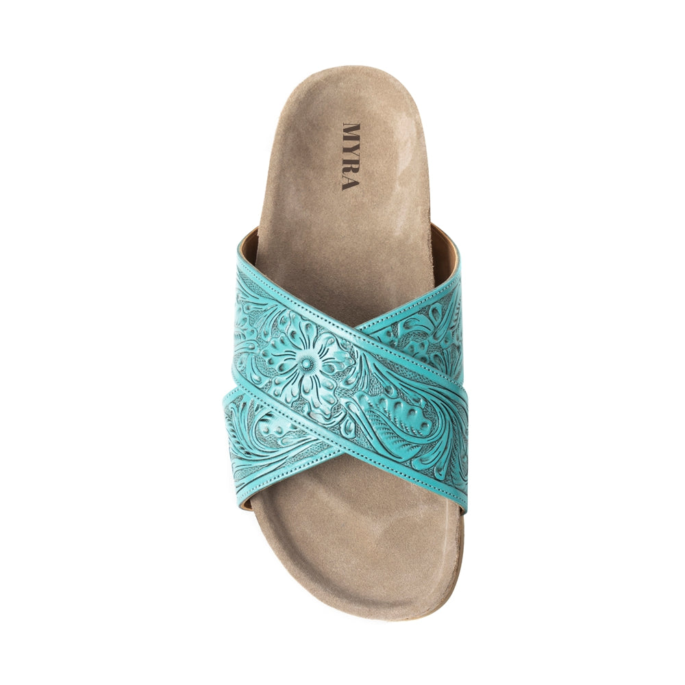 Taylor Creek Sandals In Turquoise - Myra USA