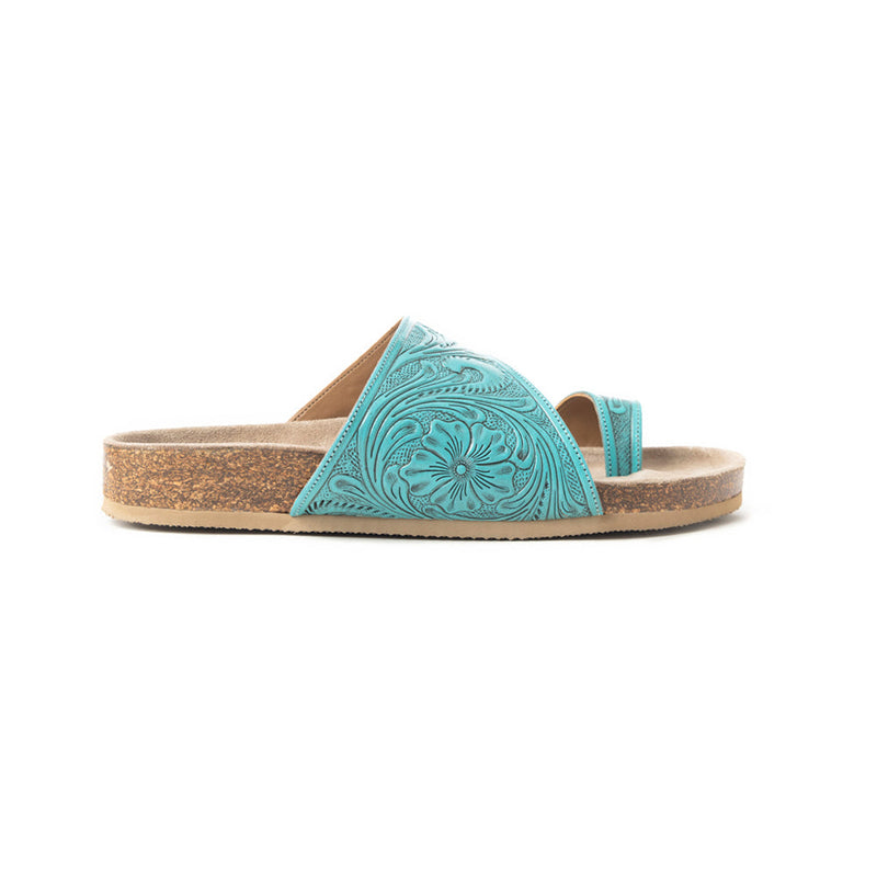 Eastward Winds Sandals In Turquoise