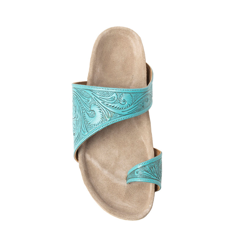 Eastward Winds Sandals In Turquoise