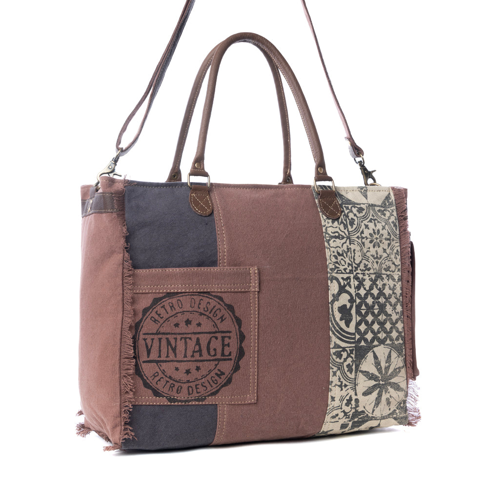 ミリタリーリメイク ★★★ AMERICAN VINTAGE トート& 腰袋付き Retro Print Weekender Bag – Myra USA