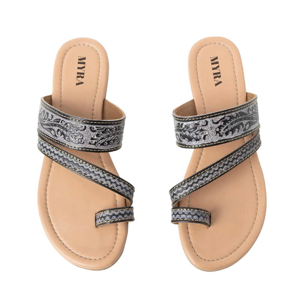 Rangeland Sandals In Black - Myra USA