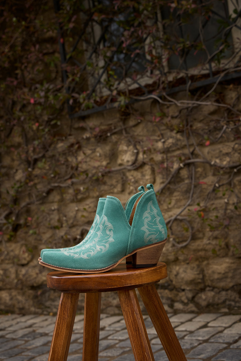 Trail Runner Booties In Sky Blue