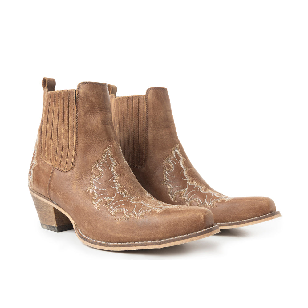 Dearling Ranch Booties In Brown - Myra USA