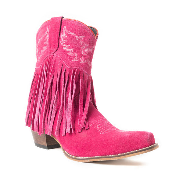 Rodeo Ride Booties In Pink - Myra USA