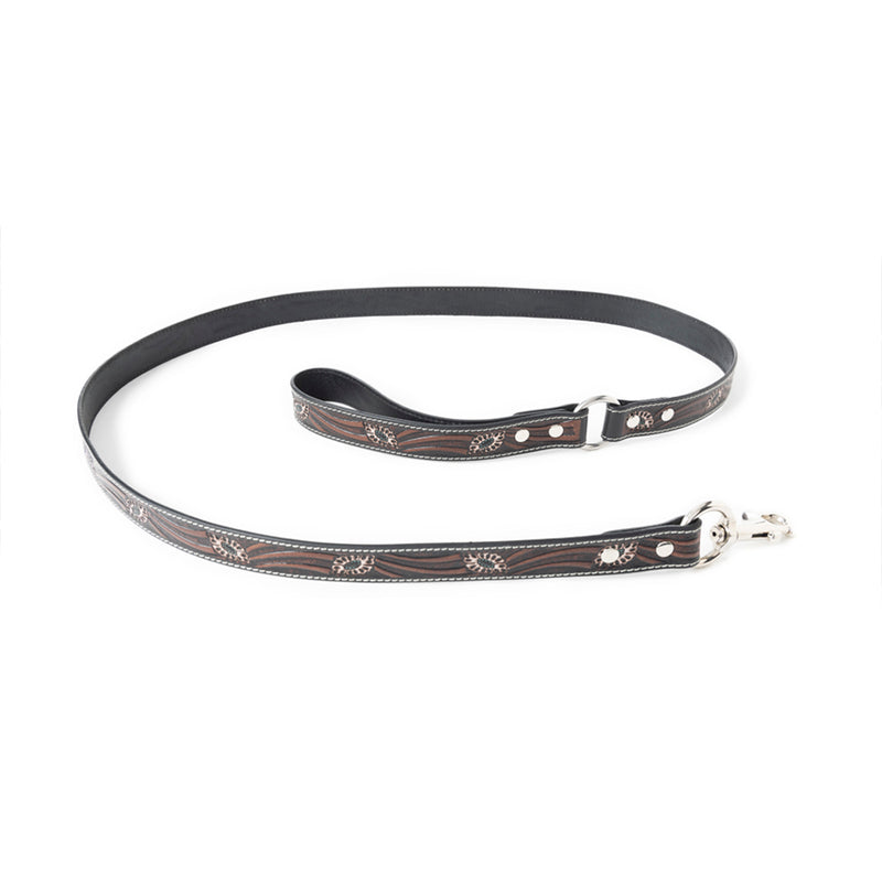 Luna Beam Dog Leash In Dark Brown